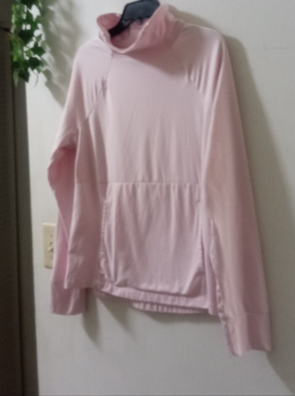 Avia Pastel Pink Quarter-Zip Pullover with Front Pocket